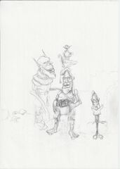 Picture - Ogre Troll Orc Elf Sketch